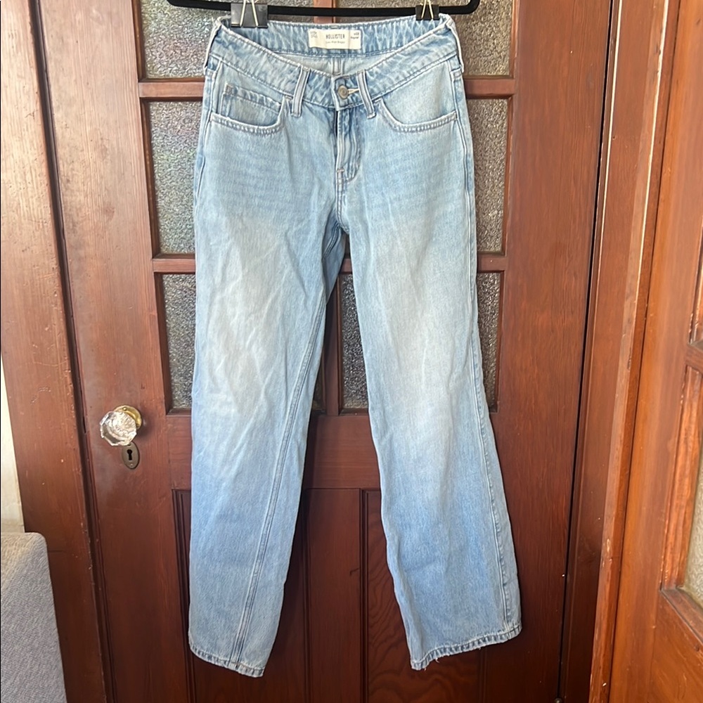 Hollister Blue Flare Wide Leg Jeans Classic Style
